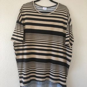 LulaRoe Irma Top Striped Large